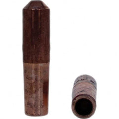 Tuffaloy - Spot Welder Tips For Use With: 4RW Electrode Holder Type: Straight Tip E Nose (Truncated) - USA Tool & Supply