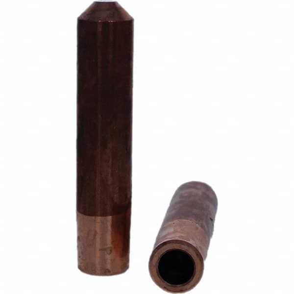 Tuffaloy - Spot Welder Tips For Use With: 7RW Electrode Holder Type: Straight Tip E Nose (Truncated) - USA Tool & Supply