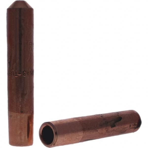 Tuffaloy - Spot Welder Tips For Use With: 5RW Electrode Holder Type: Straight Tip E Nose (Truncated) - USA Tool & Supply