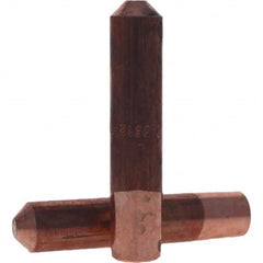 Tuffaloy - Spot Welder Tips For Use With: 6RW Electrode Holder Type: Straight Tip E Nose (Truncated) - USA Tool & Supply