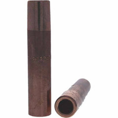 Tuffaloy - Spot Welder Tips For Use With: 6RW Electrode Holder Type: Straight Tip F Nose (Radius) - USA Tool & Supply