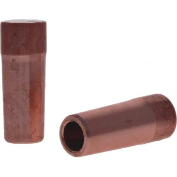 Tuffaloy - Spot Welder Tips For Use With: 4RW Electrode Holder Type: Straight Tip F Nose (Radius) - USA Tool & Supply