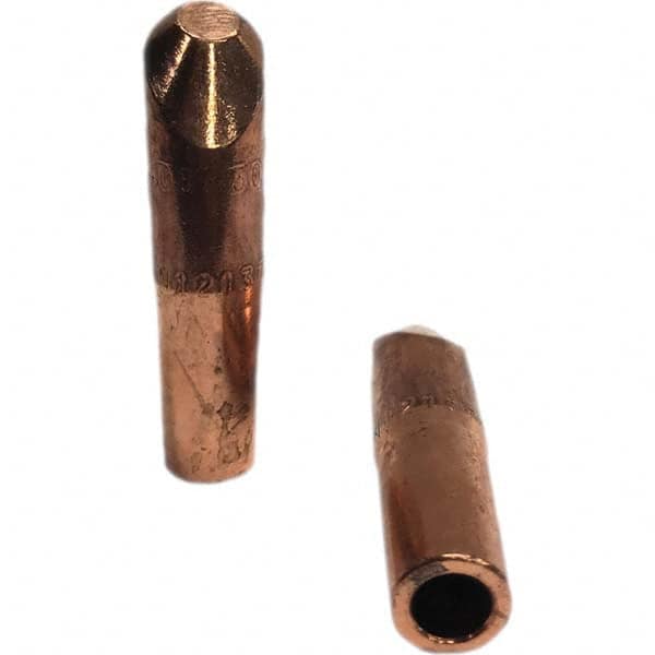 Tuffaloy - Spot Welder Tips For Use With: 4RW Electrode Holder Type: Straight Tip H Nose (Angled Offset) - USA Tool & Supply