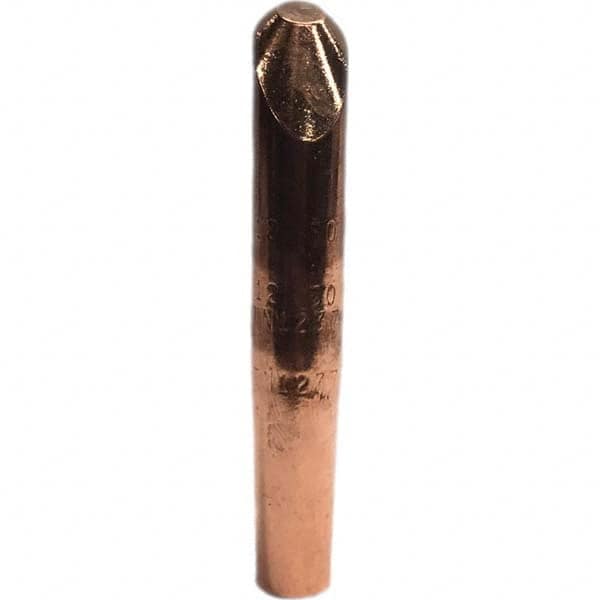 Tuffaloy - Spot Welder Tips For Use With: 4RW Electrode Holder Type: Straight Tip H Nose (Angled Offset) - USA Tool & Supply