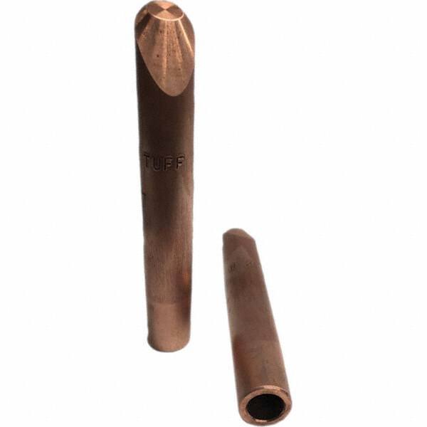Tuffaloy - Spot Welder Tips For Use With: 4RW Electrode Holder Type: Straight Tip H Nose (Angled Offset) - USA Tool & Supply