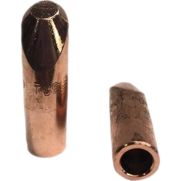 Tuffaloy - Spot Welder Tips For Use With: 5RW Electrode Holder Type: Straight Tip H Nose (Angled Offset) - USA Tool & Supply