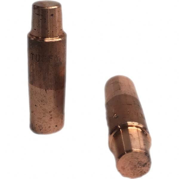 Tuffaloy - Spot Welder Tips For Use With: 5RW Electrode Holder Type: Straight Shank for 5RW Female Cap - USA Tool & Supply