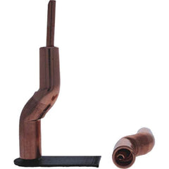 Tuffaloy - Spot Welder Tips For Use With: 4RW Electrode Holder Type: Bent Shank for 4RW Male Cap - USA Tool & Supply