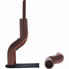 Tuffaloy - Spot Welder Tips For Use With: 4RW Electrode Holder Type: Bent Shank for 4RW Male Cap - USA Tool & Supply