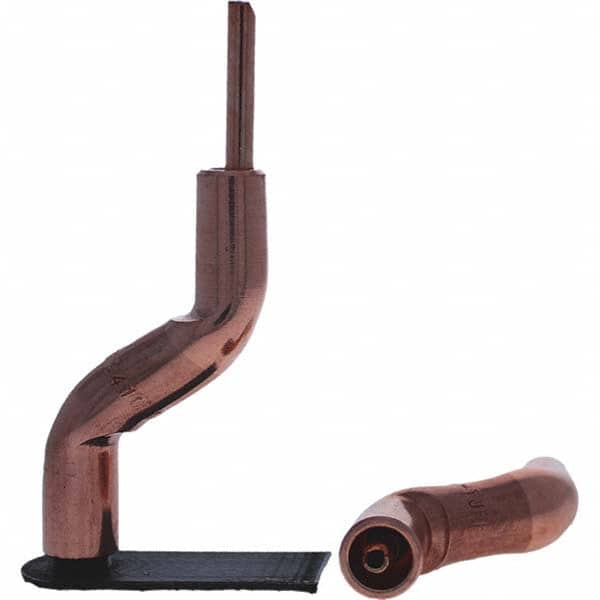 Tuffaloy - Spot Welder Tips For Use With: 4RW Electrode Holder Type: Bent Shank for 4RW Male Cap - USA Tool & Supply