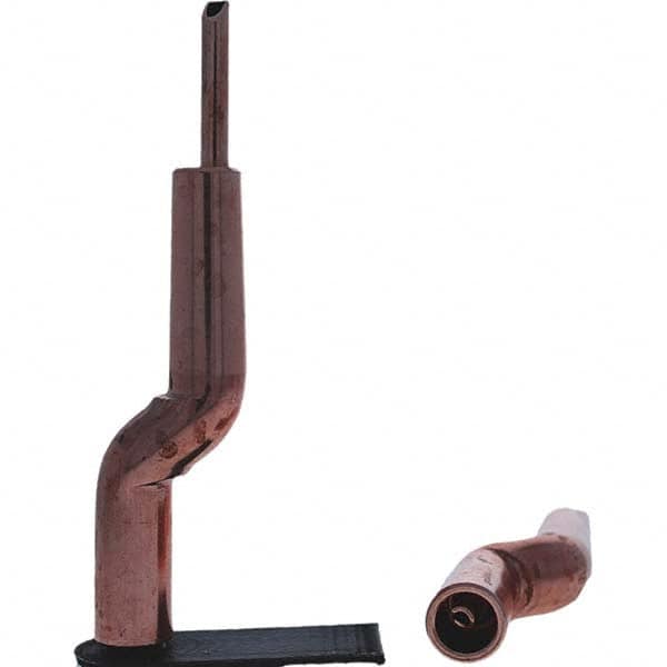 Tuffaloy - Spot Welder Tips For Use With: 4RW Electrode Holder Type: Bent Shank for 4RW Male Cap - USA Tool & Supply