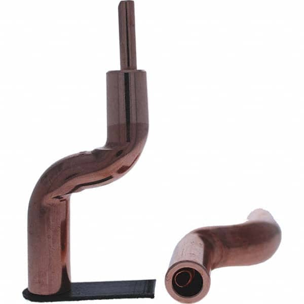 Tuffaloy - Spot Welder Tips For Use With: 5RW Electrode Holder Type: Bent Shank for 5RW Male Cap - USA Tool & Supply