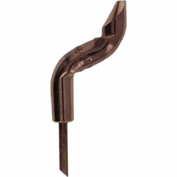 Tuffaloy - Spot Welder Tips For Use With: 4RW Electrode Holder Type: Double Bend Tip D Nose (Offset) - USA Tool & Supply