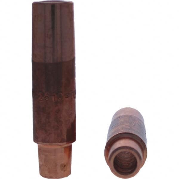 Tuffaloy - Spot Welder Tips For Use With: 5RW Electrode Holder Type: Straight Shank for 5RW Female Cap - USA Tool & Supply