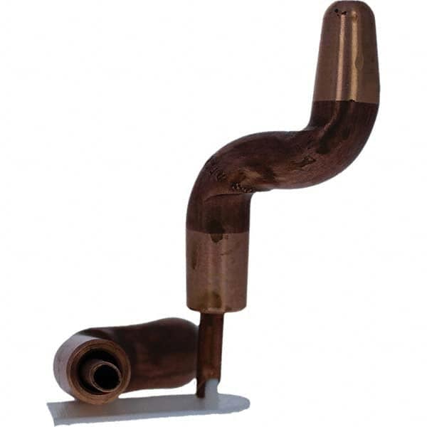 Tuffaloy - Spot Welder Tips For Use With: 5RW Electrode Holder Type: Double Bend Tip A Nose (Pointed) - USA Tool & Supply
