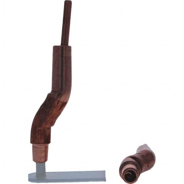 Tuffaloy - Spot Welder Tips For Use With: 4RW Electrode Holder Type: Bent Shank for 4RW Female Cap - USA Tool & Supply