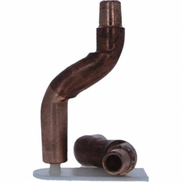 Tuffaloy - Spot Welder Tips For Use With: 4RW Electrode Holder Type: Bent Shank for 4RW Female Cap - USA Tool & Supply