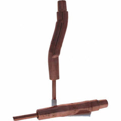 Tuffaloy - Spot Welder Tips For Use With: 4RW Electrode Holder Type: Bent Shank for 4RW Female Cap - USA Tool & Supply