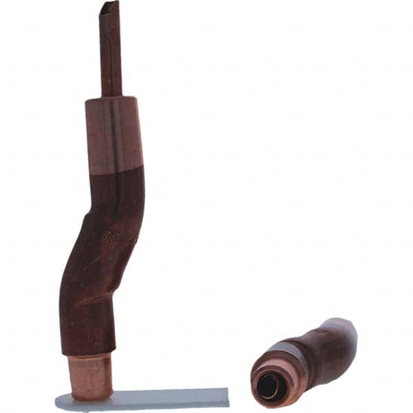 Tuffaloy - Spot Welder Tips For Use With: 5RW Electrode Holder Type: Bent Shank for 5RW Female Cap - USA Tool & Supply