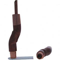 Tuffaloy - Spot Welder Tips For Use With: 5RW Electrode Holder Type: Bent Shank for 5RW Female Cap - USA Tool & Supply