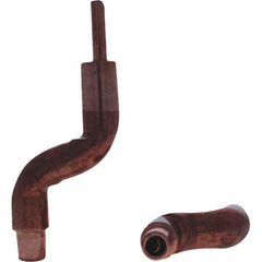 Tuffaloy - Spot Welder Tips For Use With: 5RW Electrode Holder Type: Bent Shank for 5RW Female Cap - USA Tool & Supply