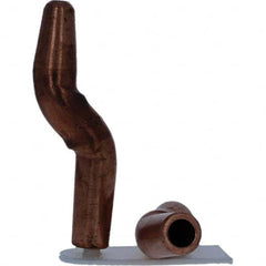 Tuffaloy - Spot Welder Tips For Use With: 4RW Electrode Holder Type: Double Bend Tip A Nose (Pointed) - USA Tool & Supply