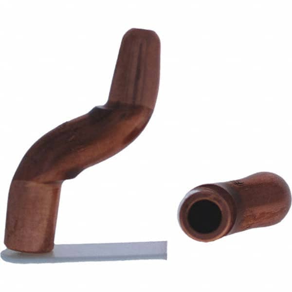 Tuffaloy - Spot Welder Tips For Use With: 5RW Electrode Holder Type: Double Bend Tip A Nose (Pointed) - USA Tool & Supply