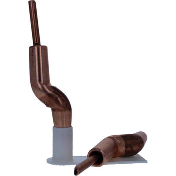 Tuffaloy - Spot Welder Tips For Use With: 4RW Electrode Holder Type: Double Bend Tip A Nose (Pointed) - USA Tool & Supply