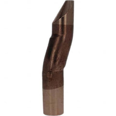 Tuffaloy - Spot Welder Tips For Use With: 5RW Electrode Holder Type: Double Bend Tip D Nose (Offset) - USA Tool & Supply