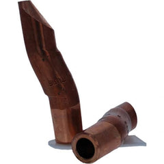 Tuffaloy - Spot Welder Tips For Use With: 5RW Electrode Holder Type: Double Bend Tip D Nose (Offset) - USA Tool & Supply