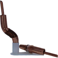 Tuffaloy - Spot Welder Tips For Use With: 4RW Electrode Holder Type: Double Bend Tip A Nose (Pointed) - USA Tool & Supply