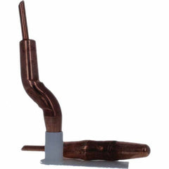 Tuffaloy - Spot Welder Tips For Use With: 4RW Electrode Holder Type: Double Bend Tip A Nose (Pointed) - USA Tool & Supply