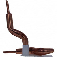 Tuffaloy - Spot Welder Tips For Use With: 4RW Electrode Holder Type: Double Bend Tip A Nose (Pointed) - USA Tool & Supply