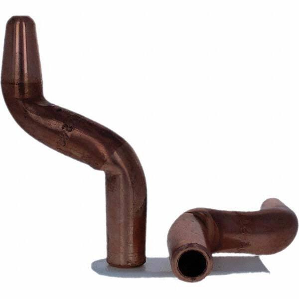 Tuffaloy - Spot Welder Tips For Use With: 4RW Electrode Holder Type: Double Bend Tip A Nose (Pointed) - USA Tool & Supply