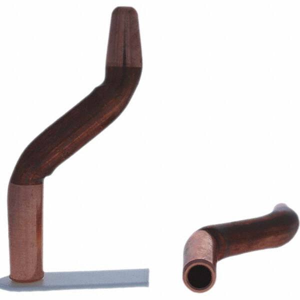 Tuffaloy - Spot Welder Tips For Use With: 4RW Electrode Holder Type: Double Bend Tip A Nose (Pointed) - USA Tool & Supply