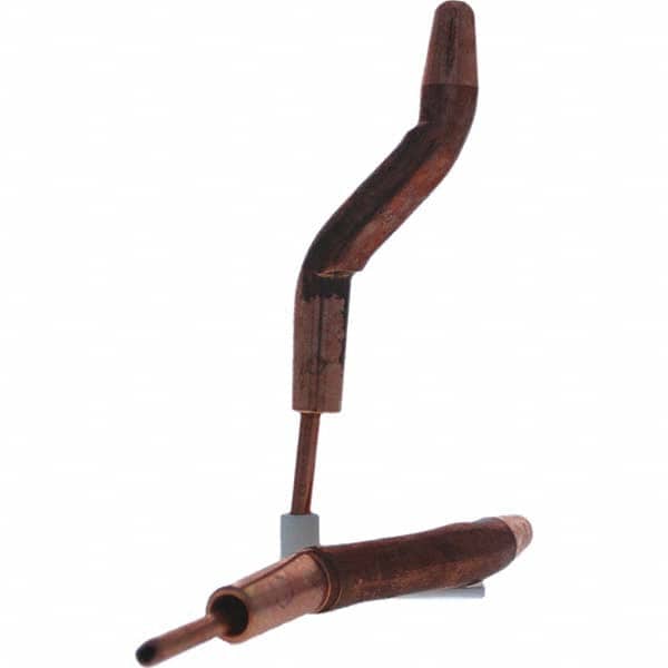 Tuffaloy - Spot Welder Tips For Use With: 4RW Electrode Holder Type: Double Bend Tip A Nose (Pointed) - USA Tool & Supply