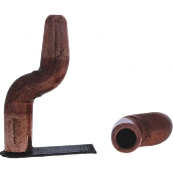 Tuffaloy - Spot Welder Tips For Use With: 5RW Electrode Holder Type: Double Bend Tip A Nose (Pointed) - USA Tool & Supply