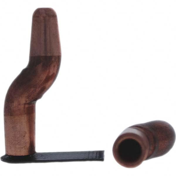 Tuffaloy - Spot Welder Tips For Use With: 5RW Electrode Holder Type: Double Bend Tip A Nose (Pointed) - USA Tool & Supply