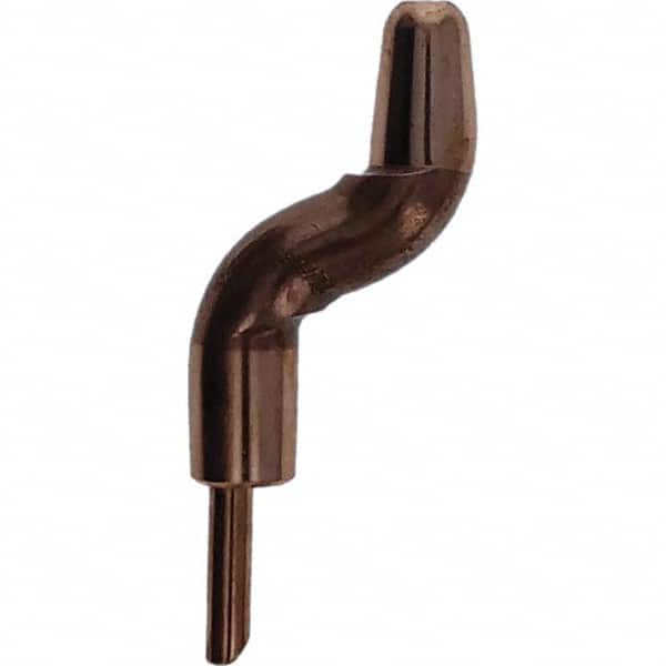 Tuffaloy - Spot Welder Tips For Use With: 5RW Electrode Holder Type: Double Bend Tip A Nose (Pointed) - USA Tool & Supply