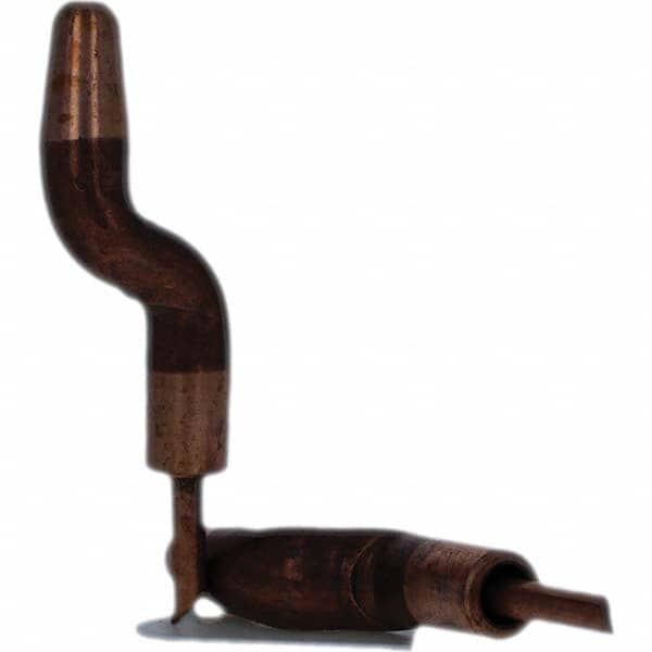 Tuffaloy - Spot Welder Tips For Use With: 5RW Electrode Holder Type: Double Bend Tip A Nose (Pointed) - USA Tool & Supply
