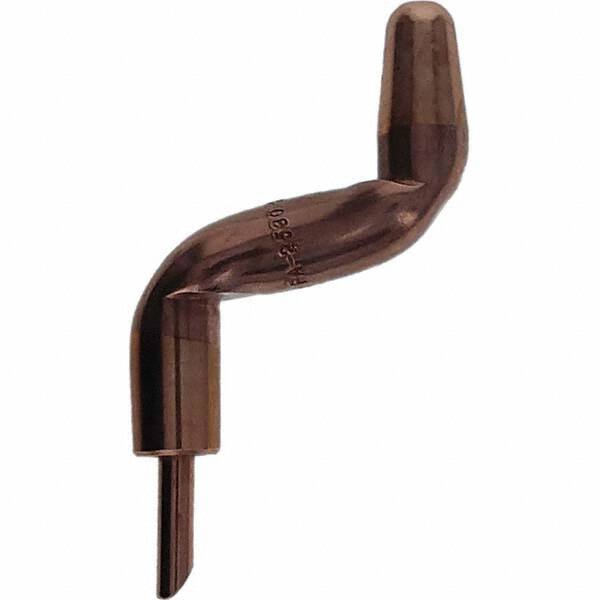 Tuffaloy - Spot Welder Tips For Use With: 5RW Electrode Holder Type: Double Bend Tip A Nose (Pointed) - USA Tool & Supply