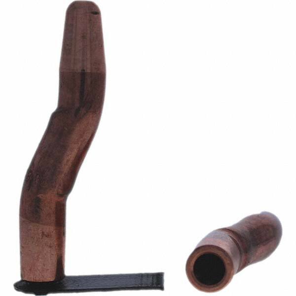 Tuffaloy - Spot Welder Tips For Use With: 5RW Electrode Holder Type: Double Bend Tip A Nose (Pointed) - USA Tool & Supply