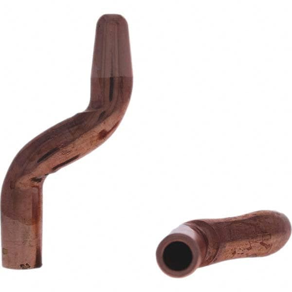 Tuffaloy - Spot Welder Tips For Use With: 5RW Electrode Holder Type: Double Bend Tip A Nose (Pointed) - USA Tool & Supply