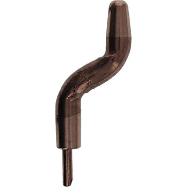 Tuffaloy - Spot Welder Tips For Use With: 5RW Electrode Holder Type: Double Bend Tip A Nose (Pointed) - USA Tool & Supply