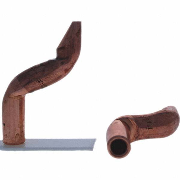 Tuffaloy - Spot Welder Tips For Use With: 4RW Electrode Holder Type: Double Bend Tip D Nose (Offset) - USA Tool & Supply