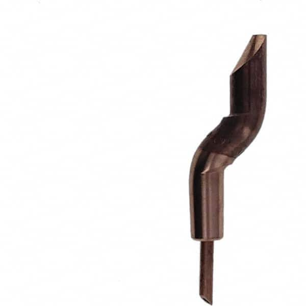 Spot Welder Tips; Tip Type: Double Bend Tip D Nose (Offset); Material: RWMA Class 2 - C18200; Type: Double Bend Tip D Nose (Offset)