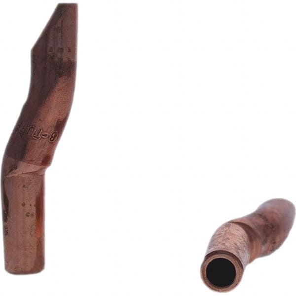 Tuffaloy - Spot Welder Tips For Use With: 4RW Electrode Holder Type: Double Bend Tip D Nose (Offset) - USA Tool & Supply