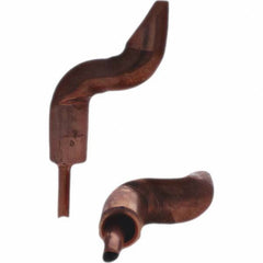 Tuffaloy - Spot Welder Tips For Use With: 4RW Electrode Holder Type: Double Bend Tip D Nose (Offset) - USA Tool & Supply