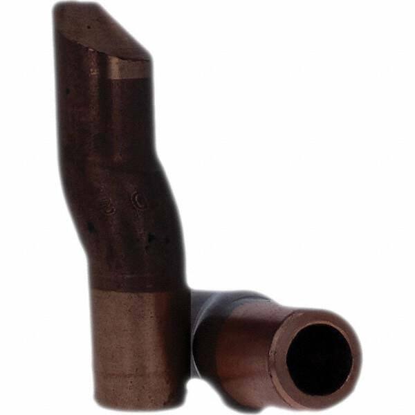 Tuffaloy - Spot Welder Tips For Use With: 4RW Electrode Holder Type: Double Bend Tip D Nose (Offset) - USA Tool & Supply