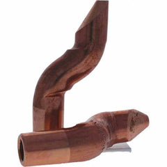 Tuffaloy - Spot Welder Tips For Use With: 5RW Electrode Holder Type: Double Bend Tip D Nose (Offset) - USA Tool & Supply